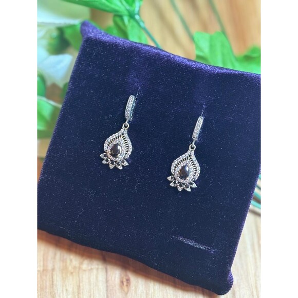 925 Sterling Silver Turkish Vintage Earrings for Women, NEW, Antique, Handmade - Picture 1 of 4